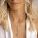 Necklace with Kunzite and diamonds Purple Lonely3