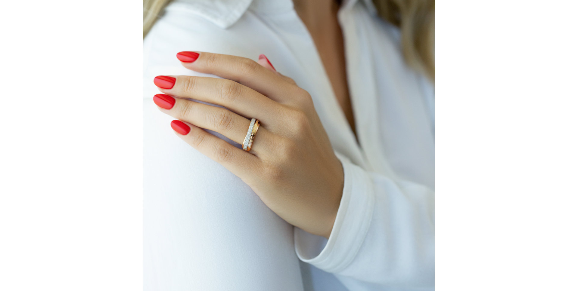 Diamond ring Dream Ribbon