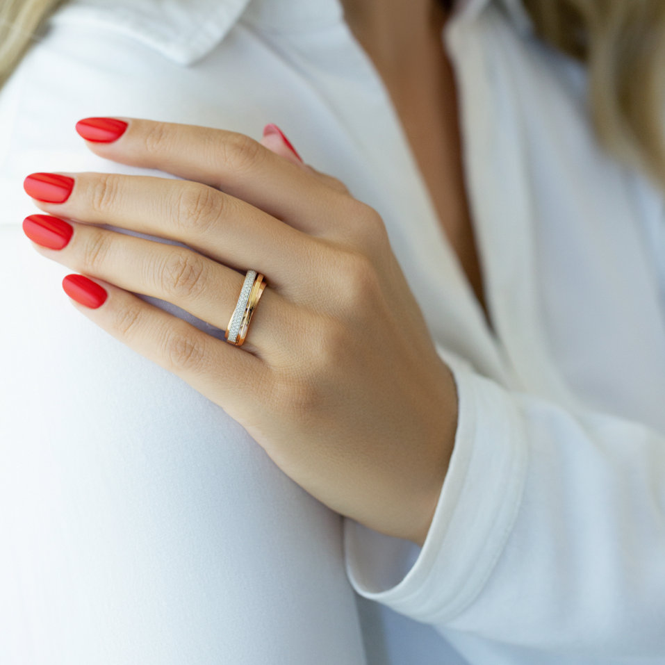 Diamond ring Dream Ribbon