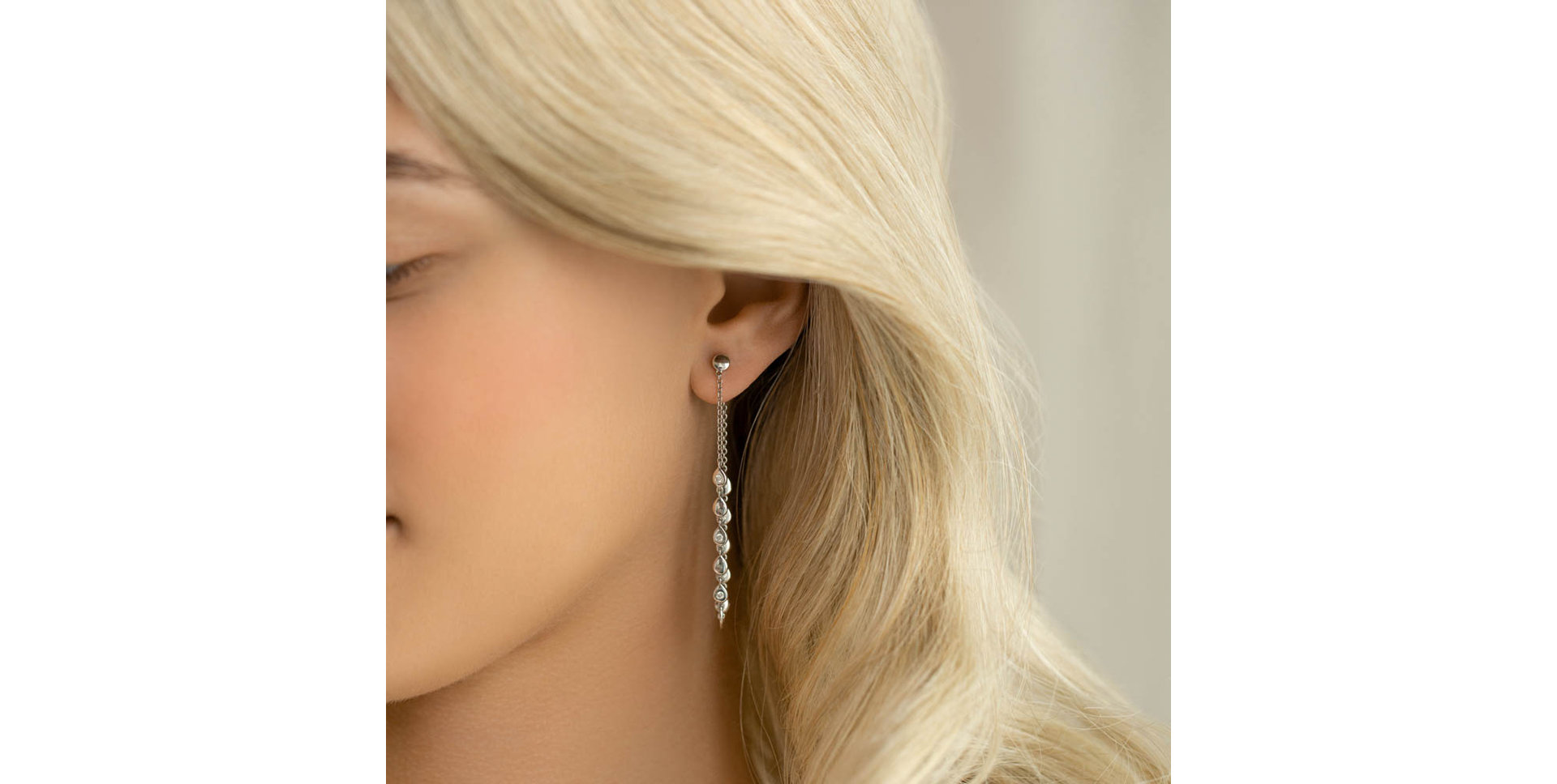 Diamond earrings Shine Waterfall