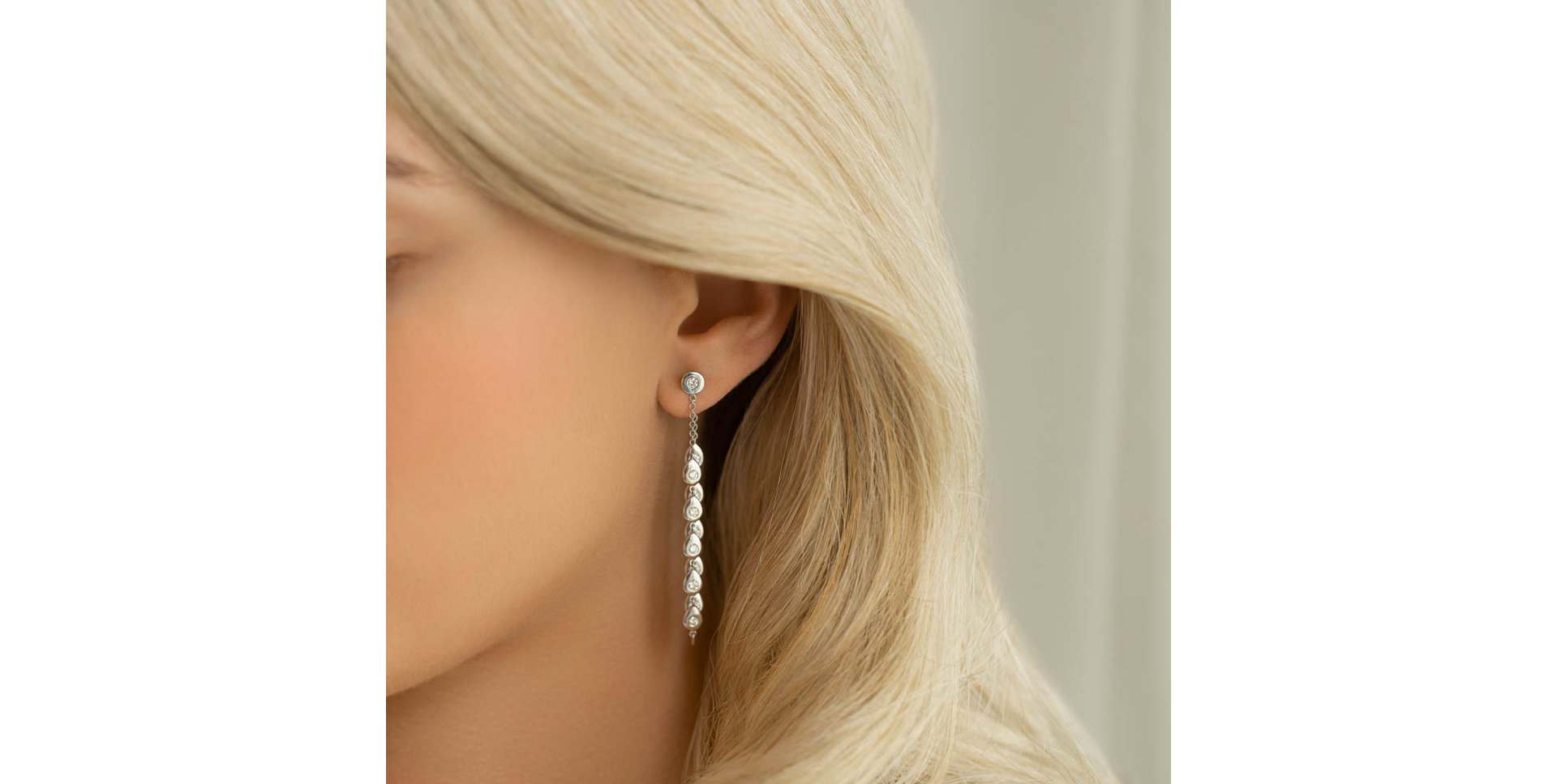 Diamond earrings Shine Waterfall