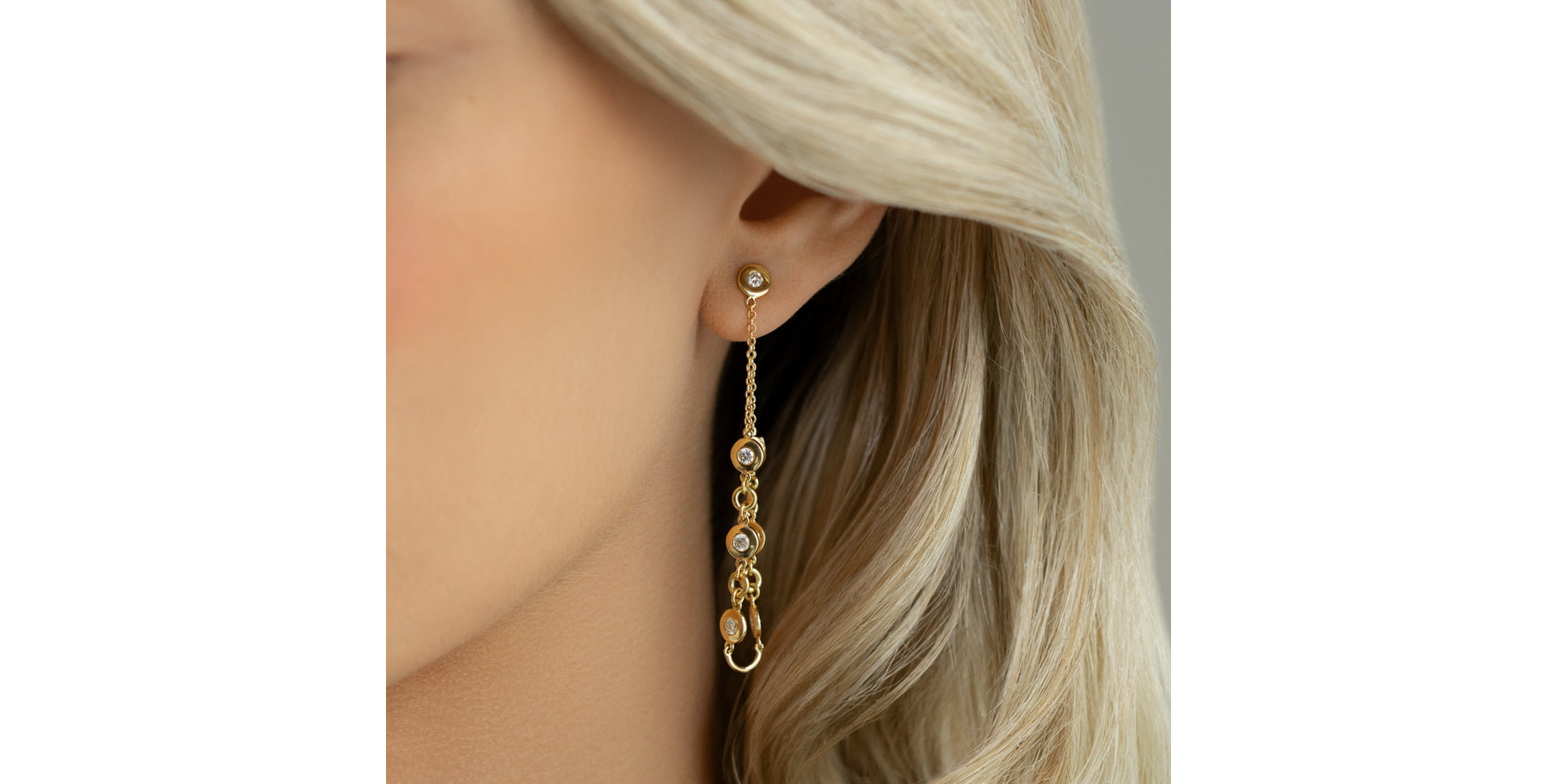 Diamond earrings Endless Waterfall