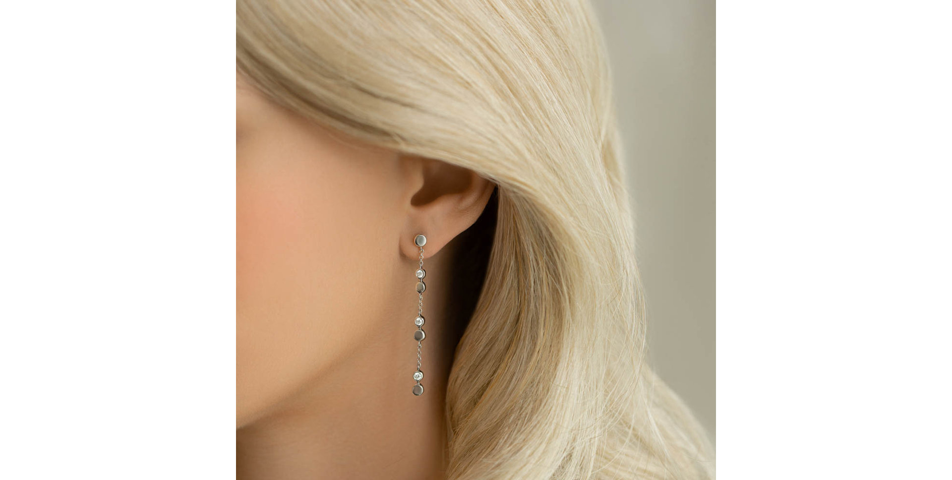 Diamond earrings Charming Waterfall