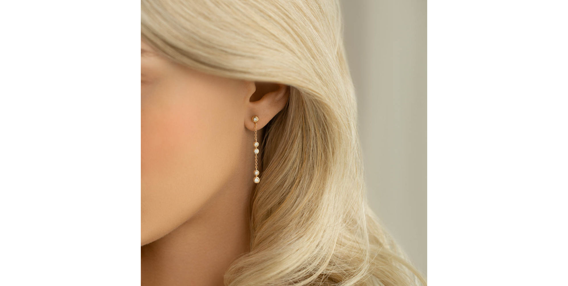 Diamond earrings Charming Waterfall