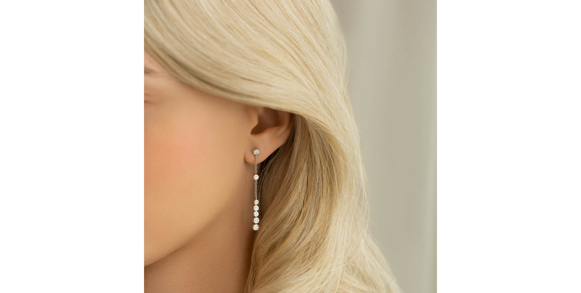 Diamond earrings Moonshine Waterfall