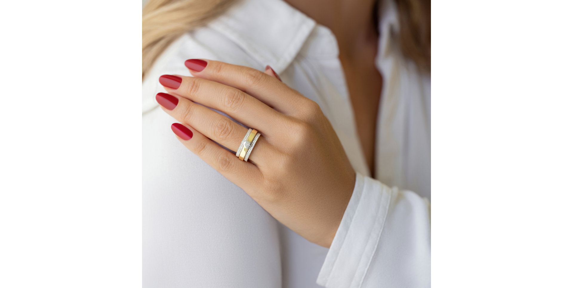 Diamond ring Mélanie Cold