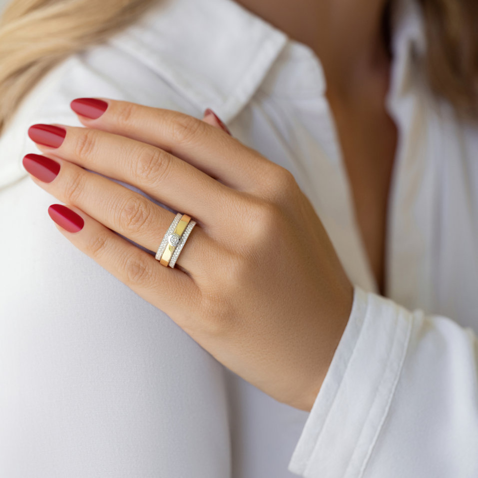 Diamond ring Mélanie Cold