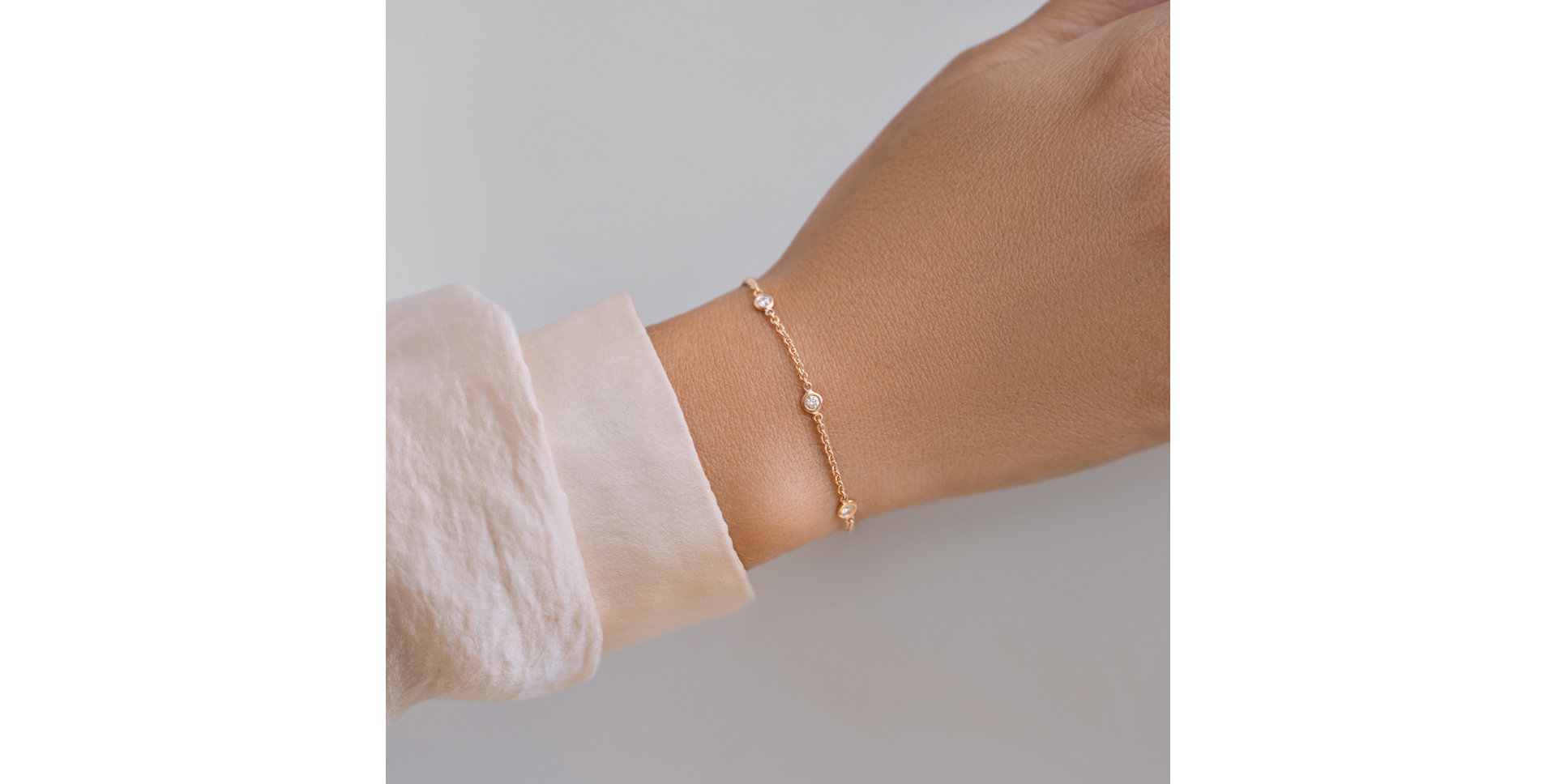 Bracelet with diamonds Reflection of Rain