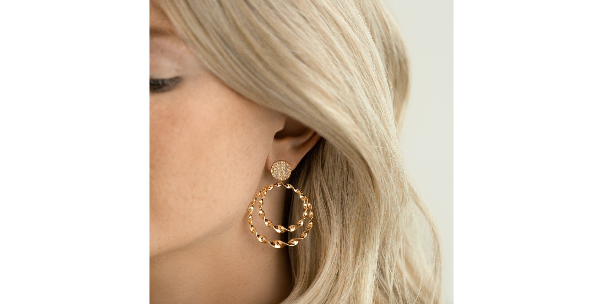 Earrings with brown diamonds Arabic Treasure