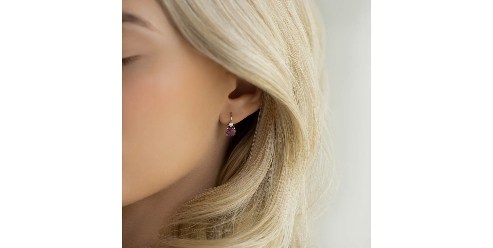 Diamond earrings with Tourmaline Dream Sin