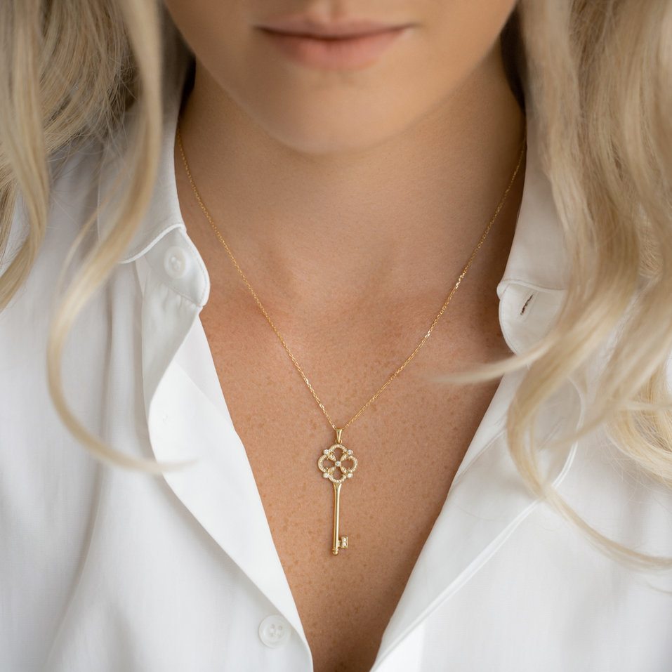 Diamond pendant Word Key