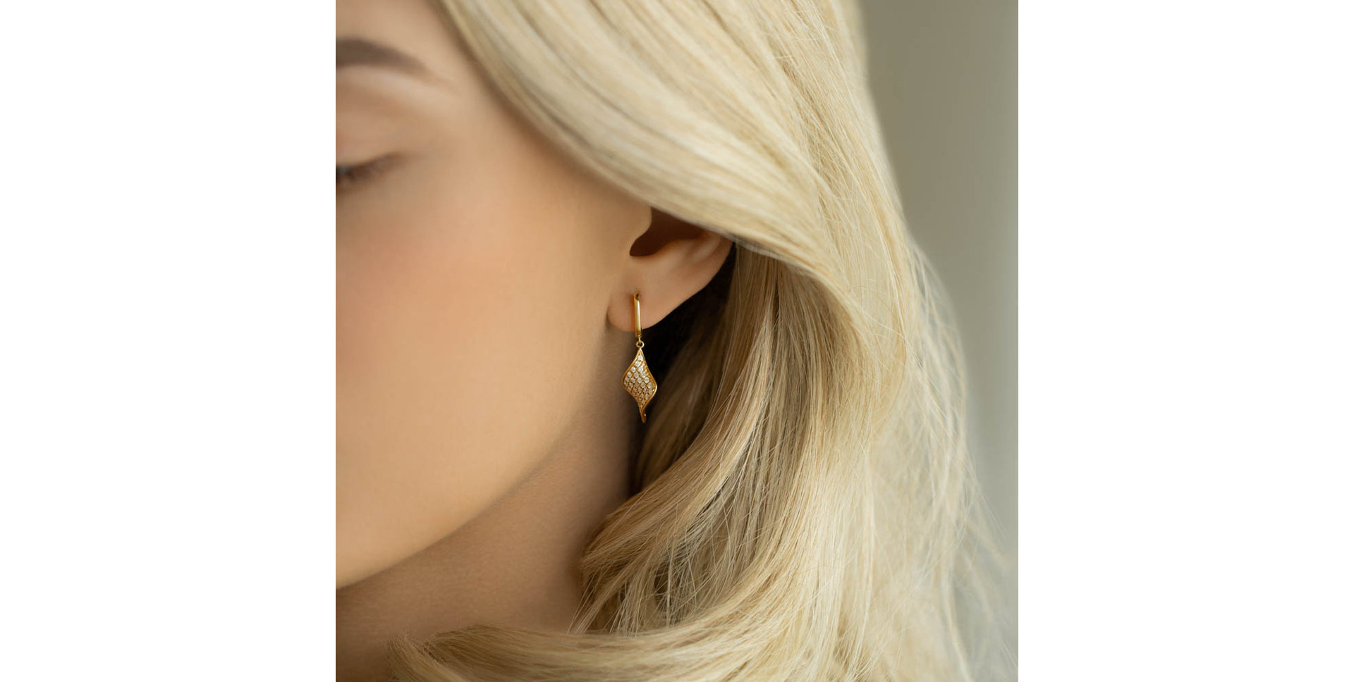 Diamond earrings Poetry Waterfall