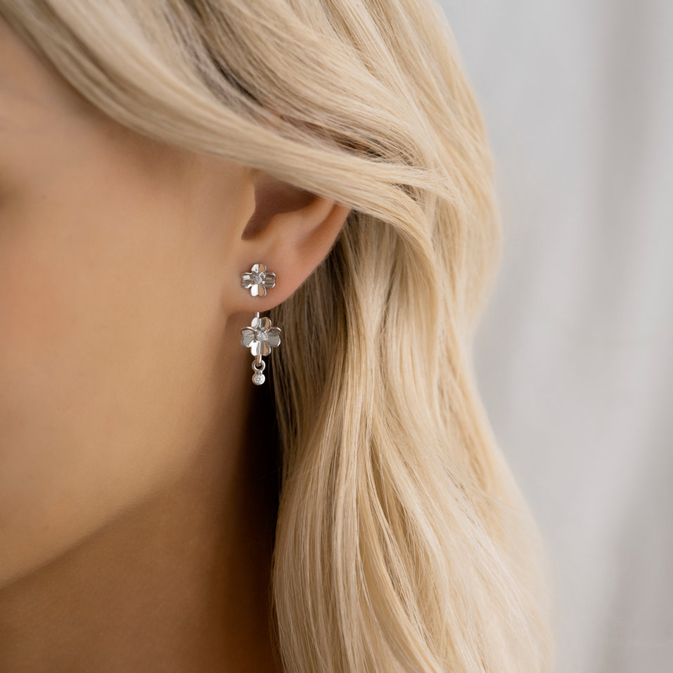 Diamond earrings Bloom Melancholy