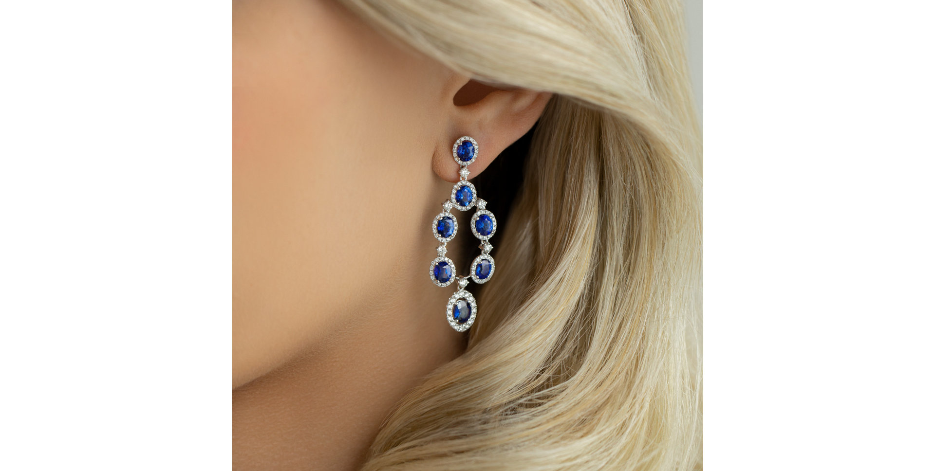 Diamond earrings and Sapphire Mephisto Symphony