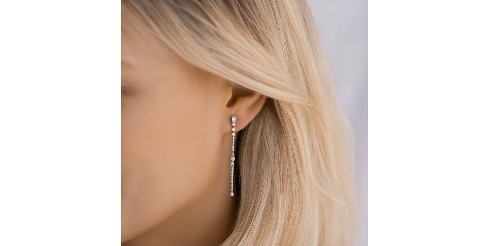 Diamond earrings Shiny Waterfall