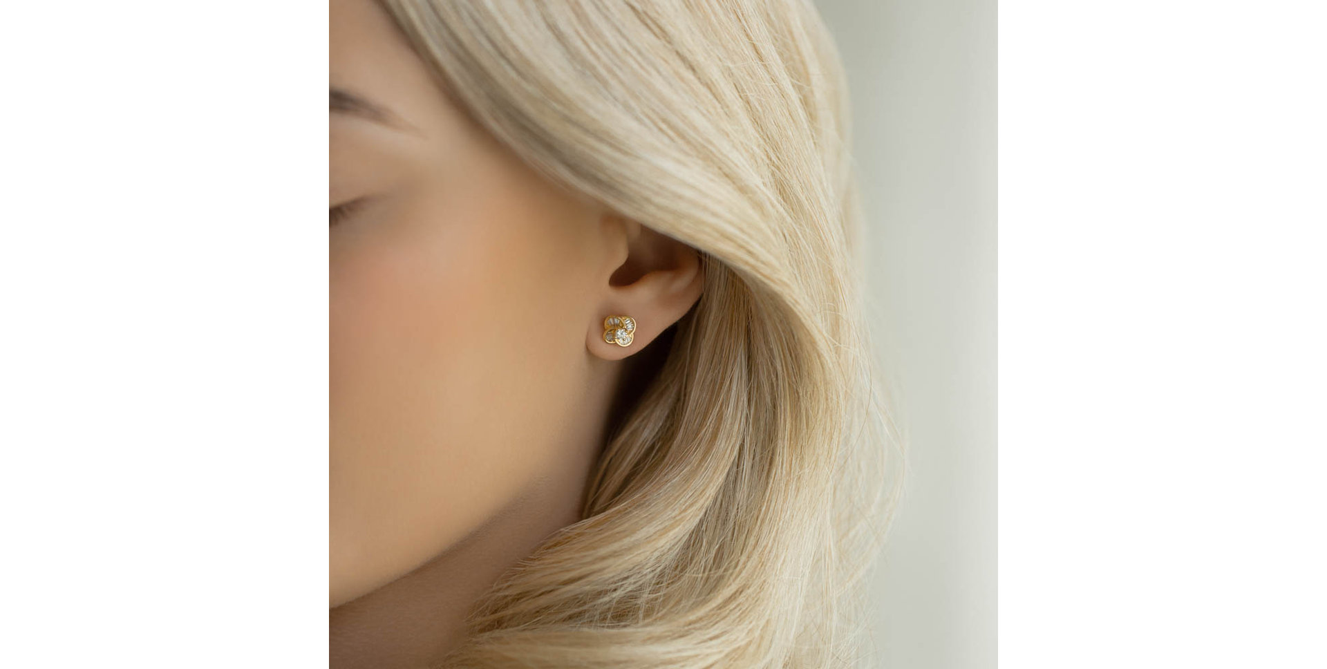 Diamond earrings Shiny Wildflowers