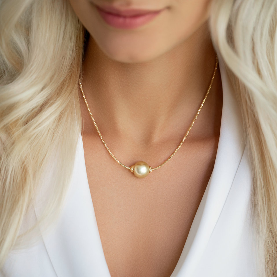 Necklace with Pearl Cardi