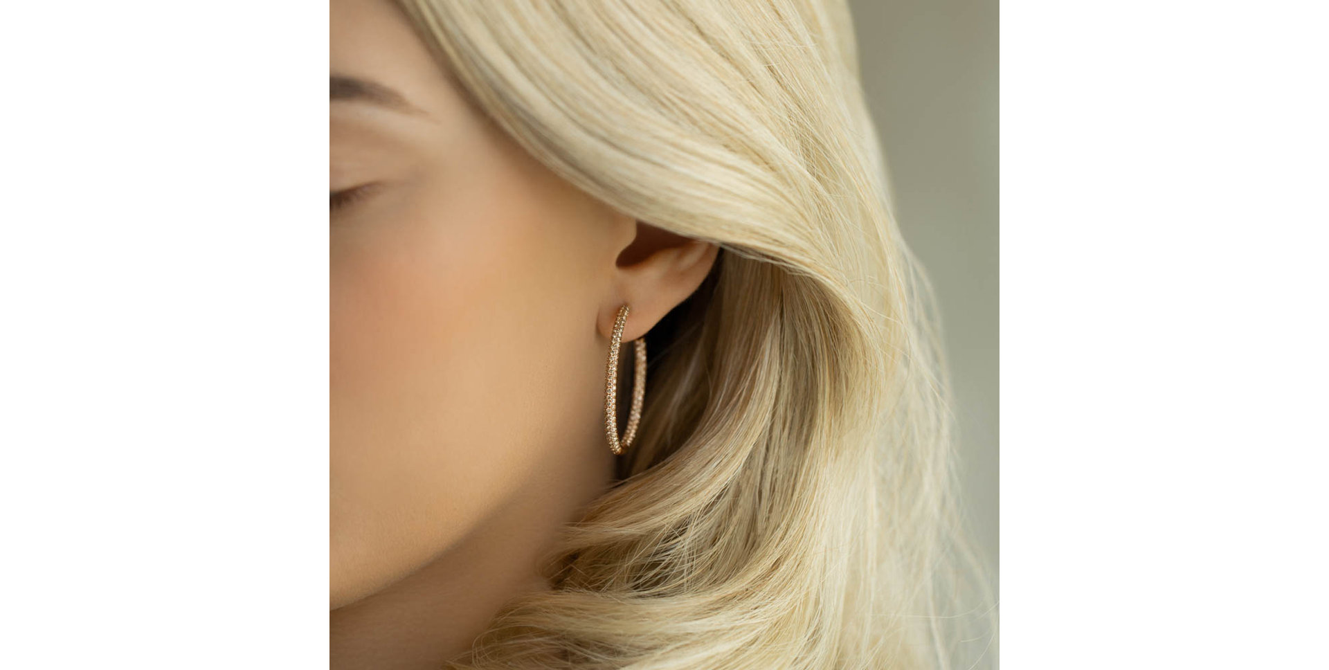 Earrings with brown diamonds Moonlight Rain