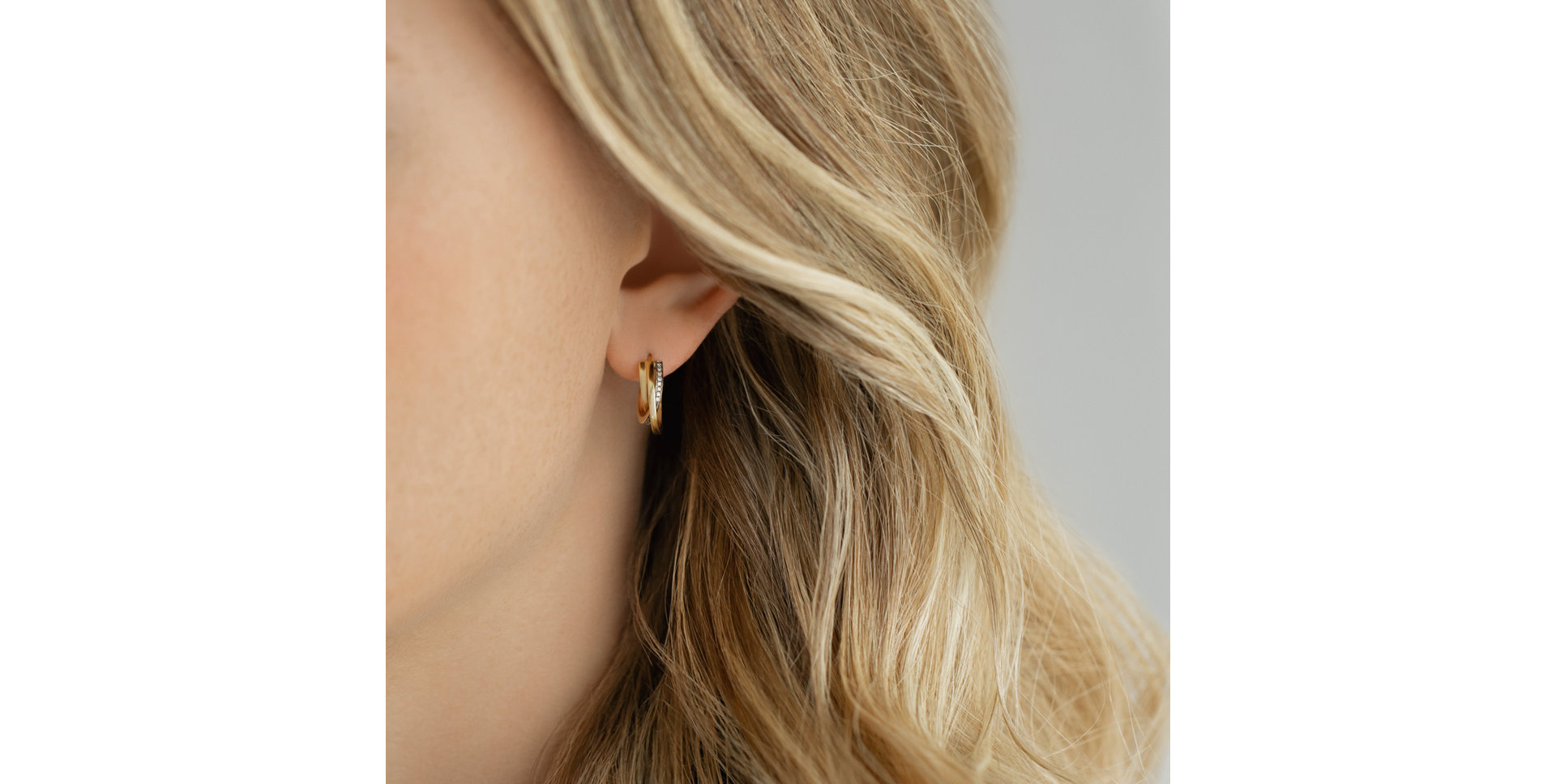 Earrings with brown diamonds Infinite Dream