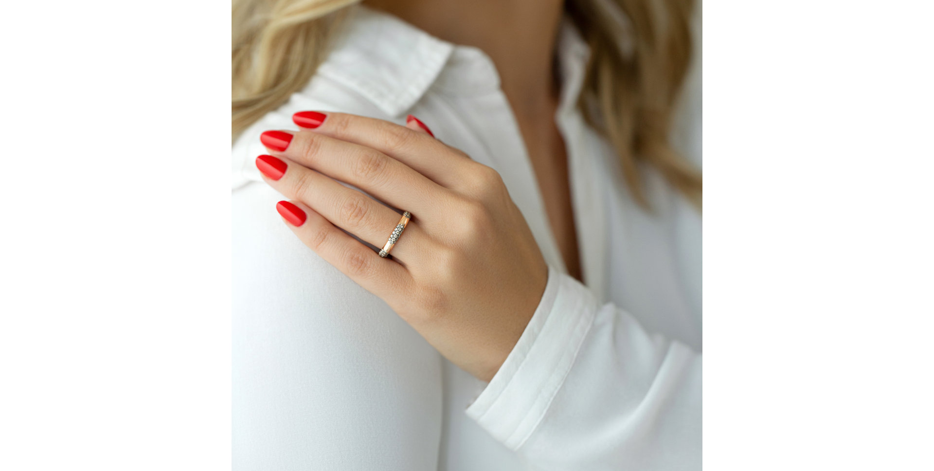 Ring with brown diamonds Night Odyssey