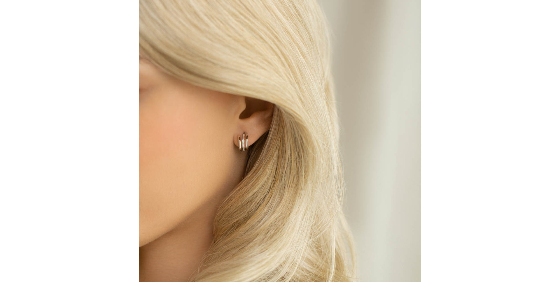 Diamond earrings Parallel Glow