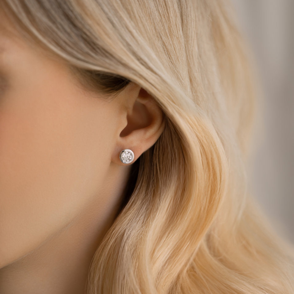 Diamond earrings Space Guardian