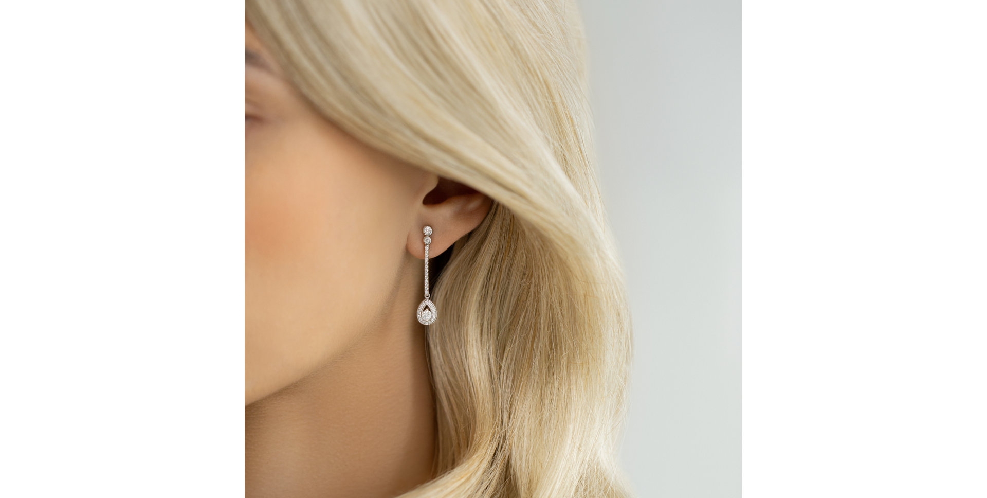 Diamond earrings Glamour Drop