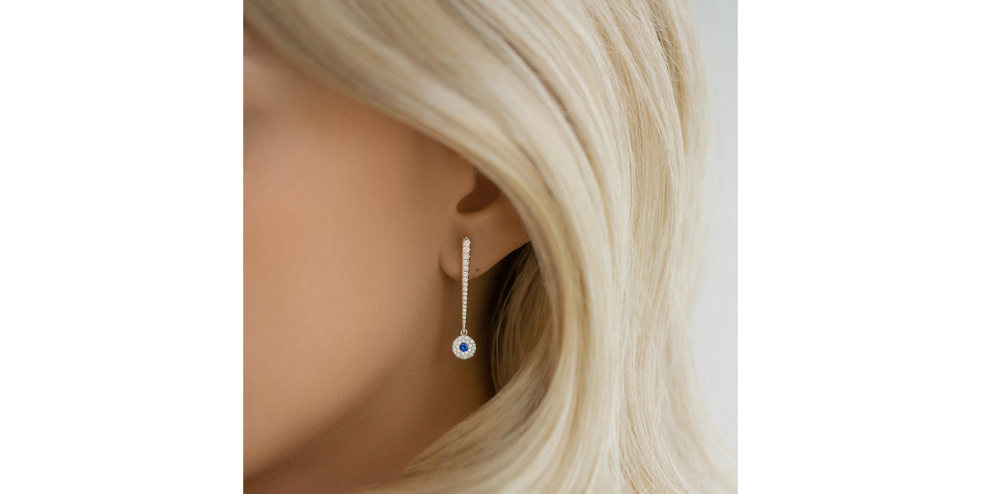 Diamond earrings Sparkling Exclamation