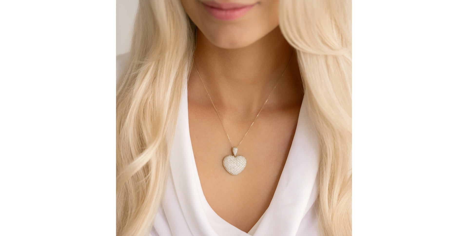 Diamond pendant Precious Heart