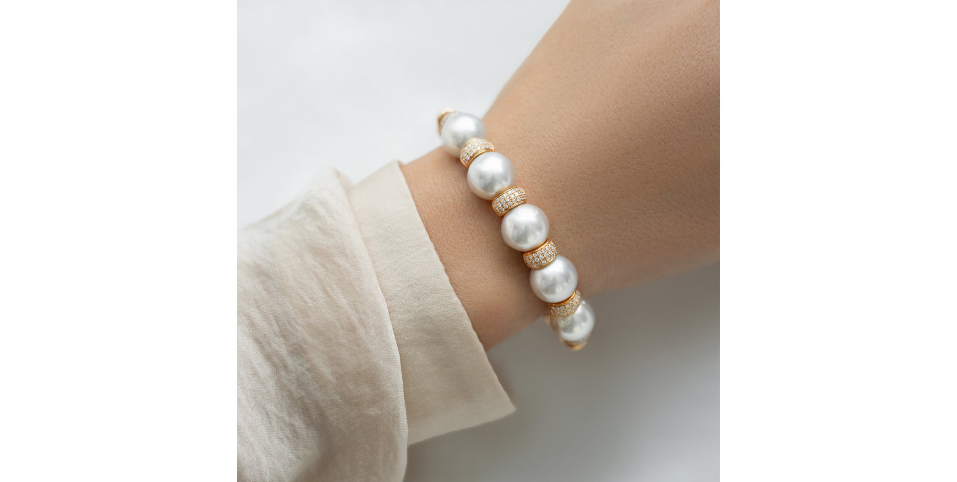 Diamond bracelet with Pearl Lake Treasure