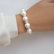 Diamond bracelet with Pearl Virgin Miracle4