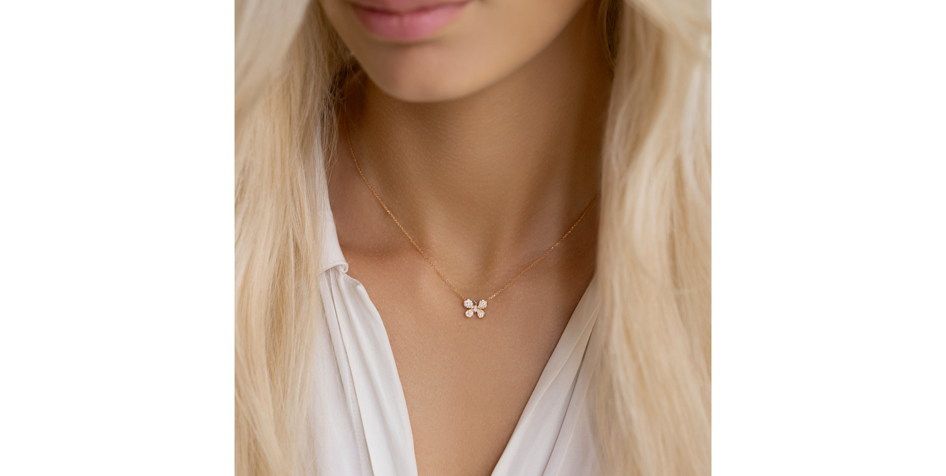 Diamond necklace Classic Butterfly