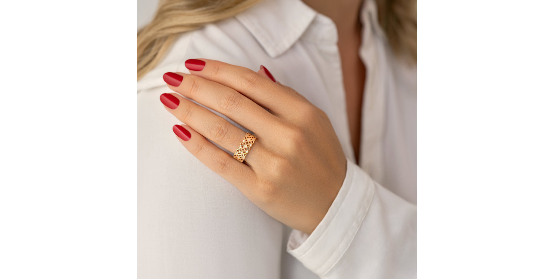 Diamond ring Sunny Mosaic