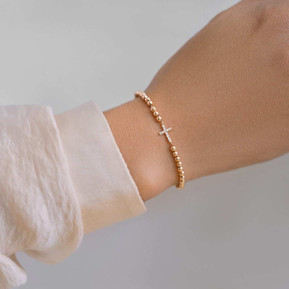 Diamond necklace Cure of Cross