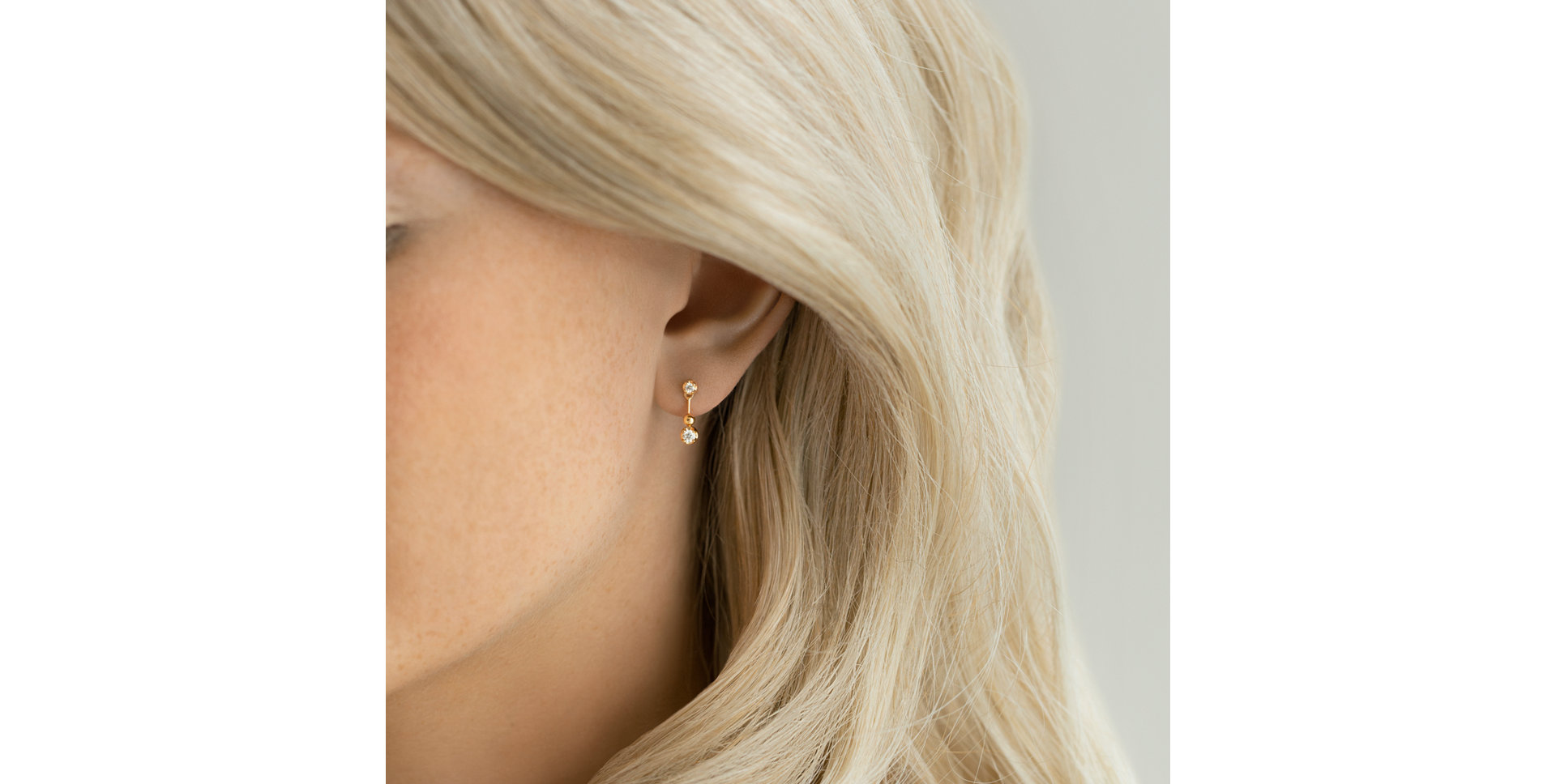 Diamond earrings Rosy Serenade