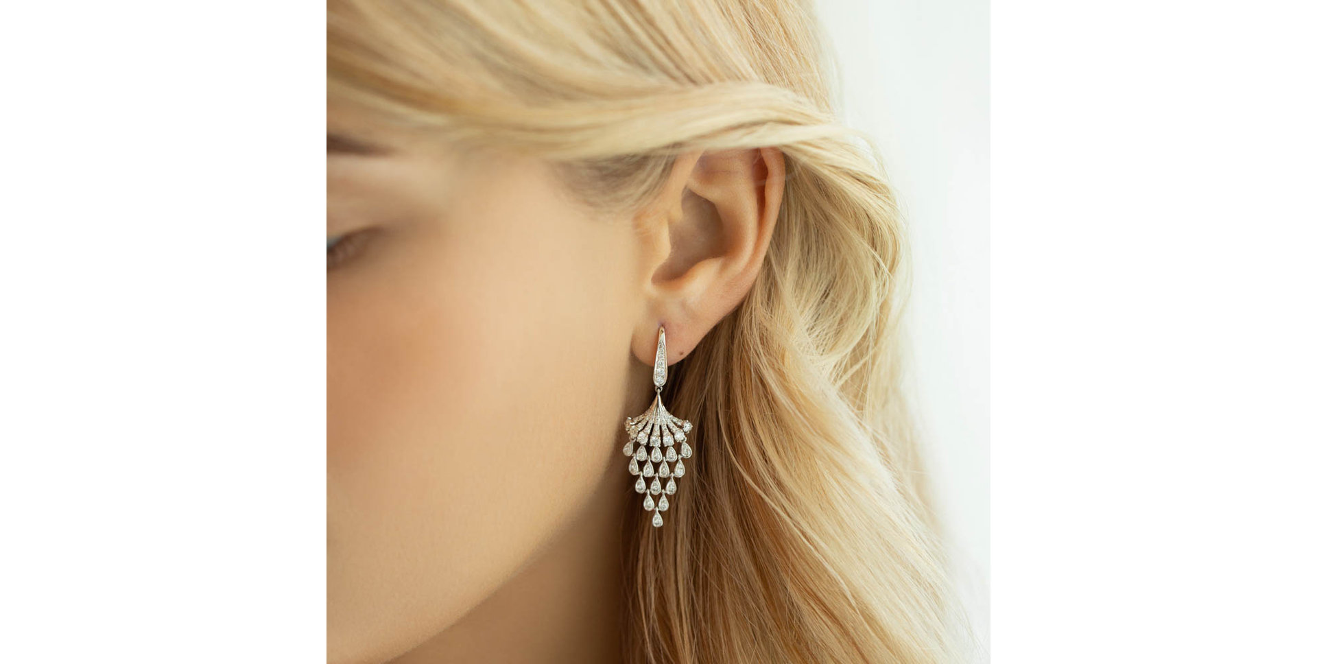 Diamond earrings Waterfall Splendour