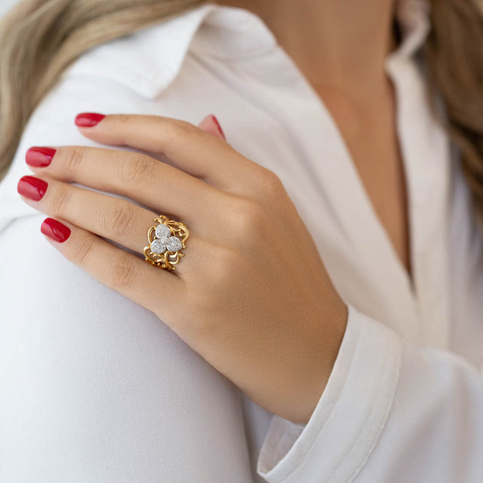 Diamond ring Citrus Yellow