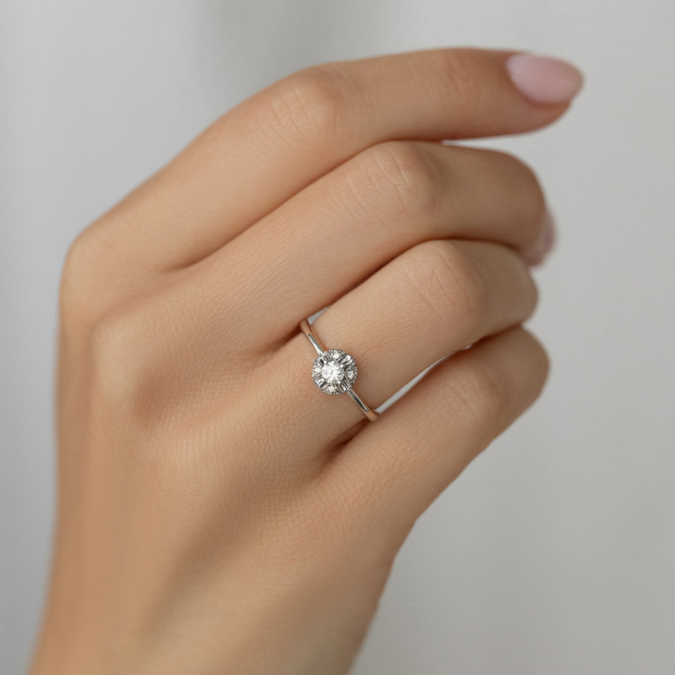 Diamond ring Made with Love