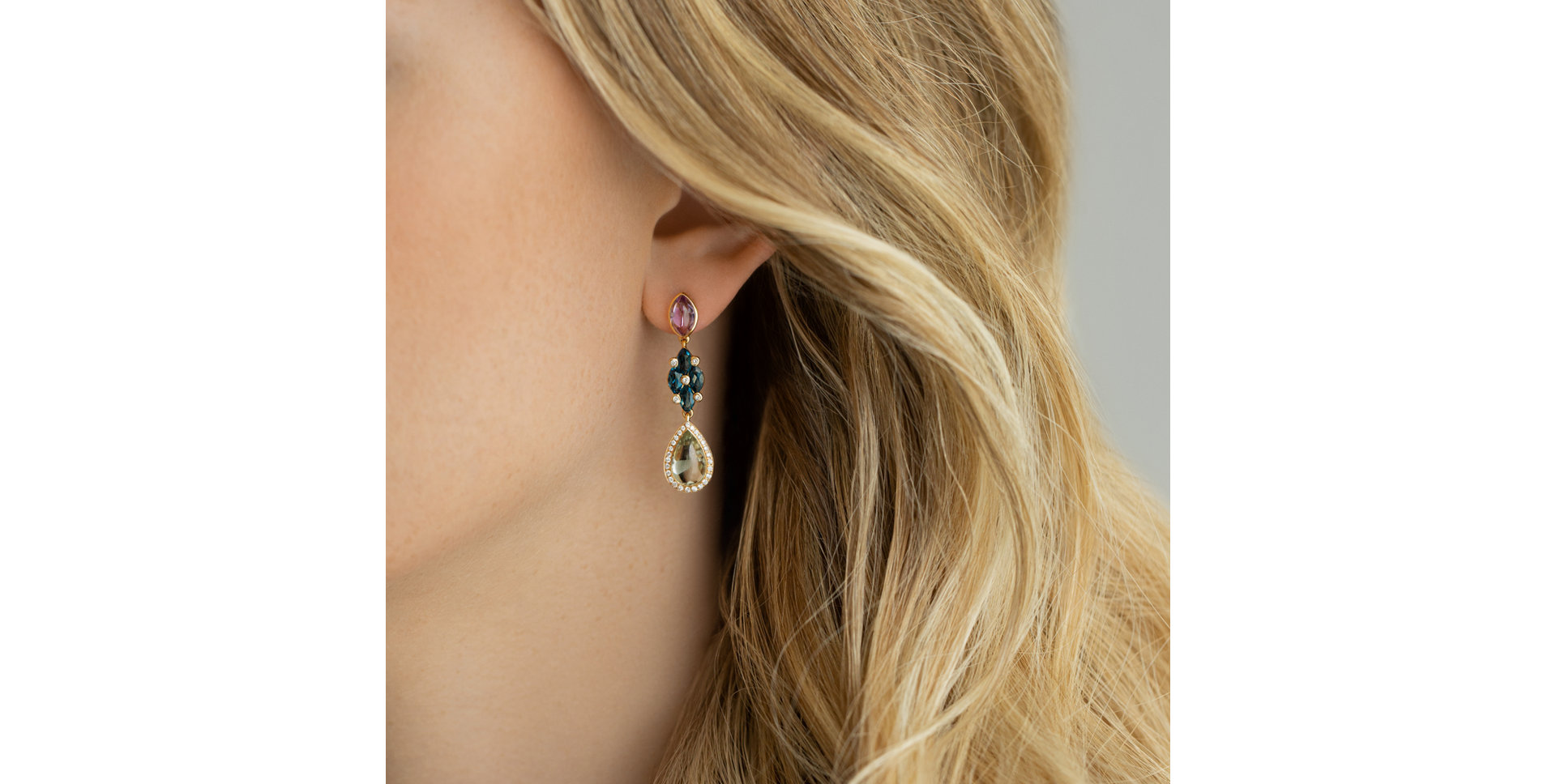 Diamond earrings and gemstones Enchanted Forest