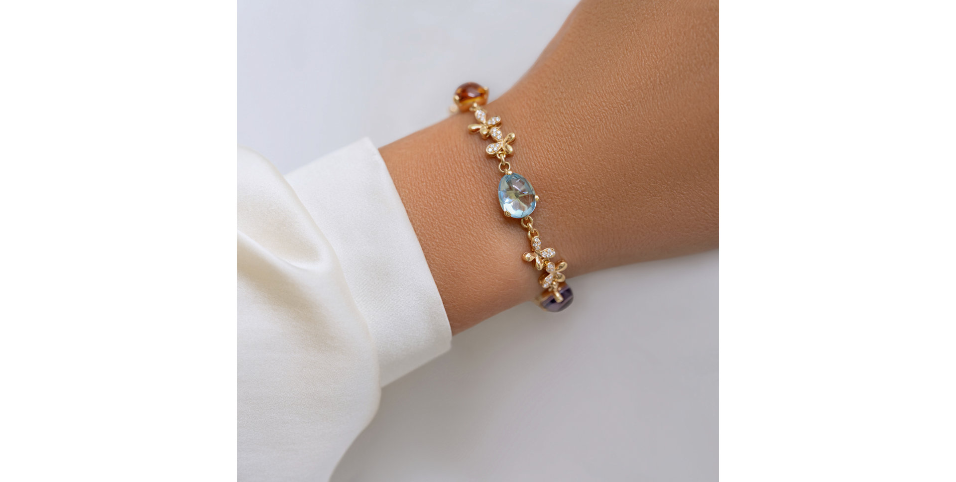 Diamond bracelet with gemstone Eternal Sin