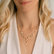 Diamond necklace with Amethyst and Rose Quartz Caesarean Charm3