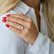 Diamond ring with Rose Quartz Terre3