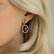 Diamond earrings with Amethyst Damron4