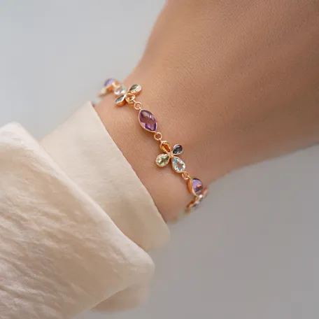 Diamond bracelet with gemstone Imposant Melody