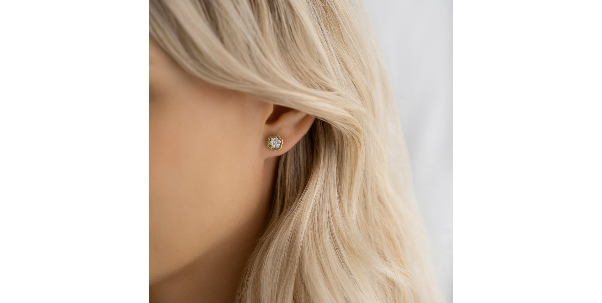 Diamond earrings Galaxy Bloom