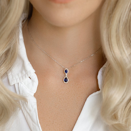 Diamond pendant with Ruby Personal Charm