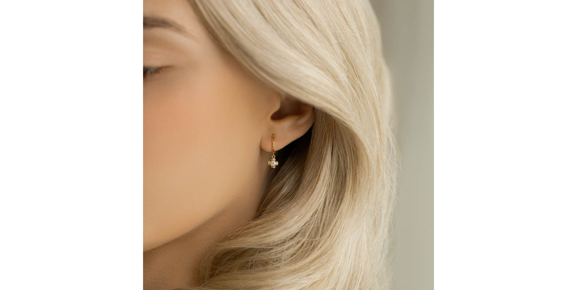 Diamond earrings Brilliant Petals