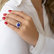 Diamond ring with Tanzanite Poppy3
