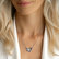 Diamond necklace with Sapphire Joyful Wings3