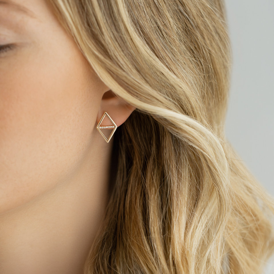 Diamond earrings Harmonique